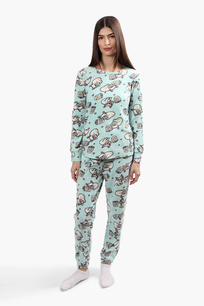 Canada Weather Gear Plush Pajama Joggers - Turquoise - Womens Pajamas - Canada Weather Gear