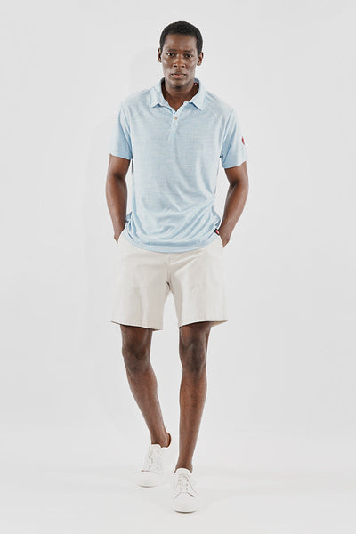 Canada Weather Gear Basic Solid Polo Shirt - Blue - Mens Polo Shirts - Canada Weather Gear