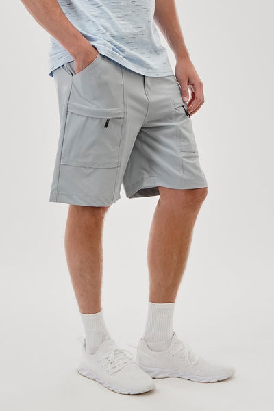 Canada Weather Gear Solid Belted Ripstop Cargo Shorts - Grey - Mens Shorts & Capris - Canada Weather Gear
