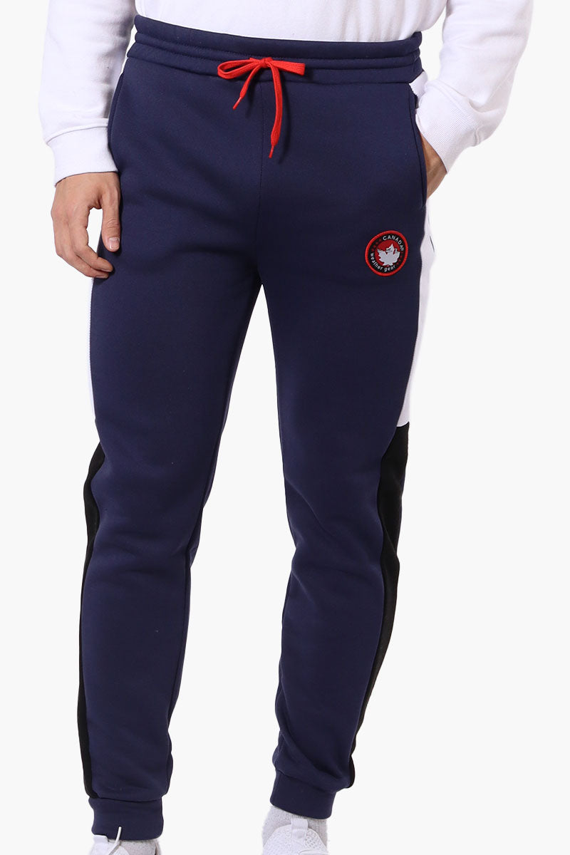 Canada Weather Gear Side Stripe Tie Waist Joggers - Navy - Mens Joggers & Sweatpants - Canada Weather Gear