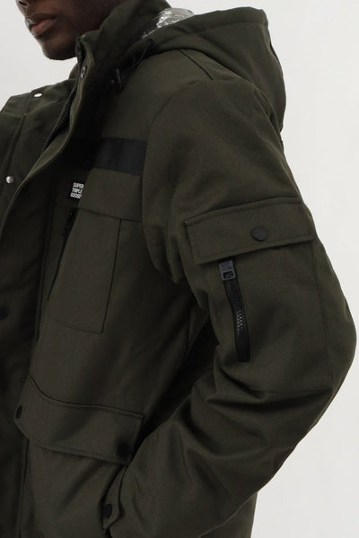 Super Triple Goose Utility Parka Jacket - Green - Mens Parka Jackets - Canada Weather Gear
