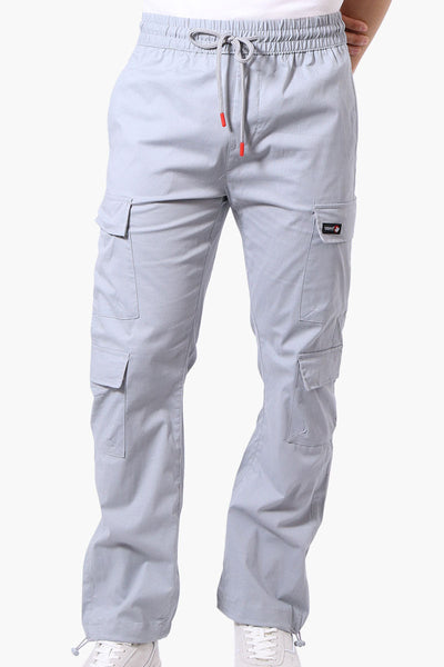 Canada Weather Gear Adventure Bound Tie Waist Cargo Pocket Pants - Grey - Mens Pants - Canada Weather Gear