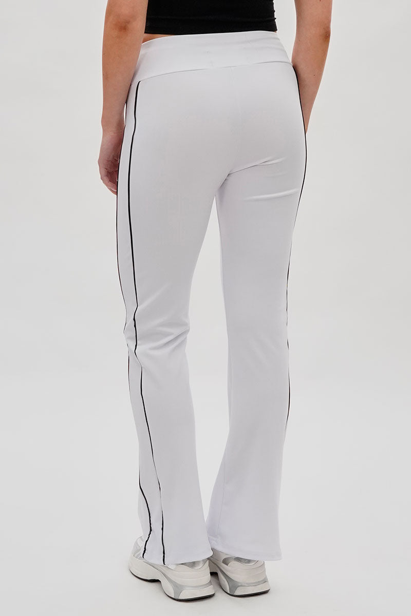 Super Triple Goose Side Piping Detail Active Pants - White - Womens Pants - Canada Weather Gear