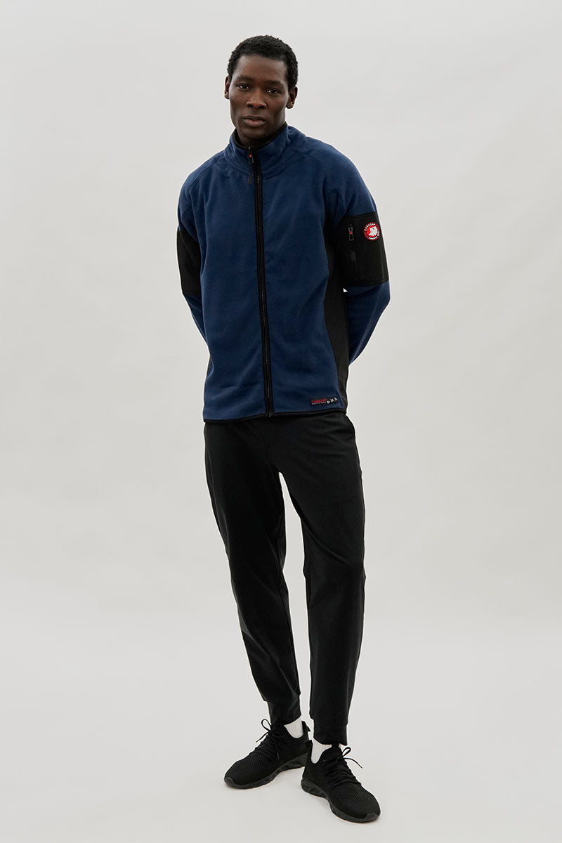 Canada Weather Gear Zip Up Utility Pocket Lightweight Jacket - Navy