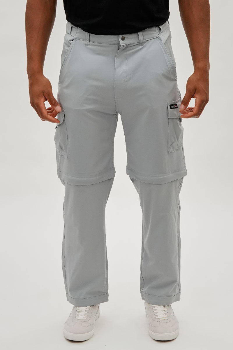 Canada Weather Gear Convertible Utility Cargo Pants - Grey - Mens Pants - Canada Weather Gear