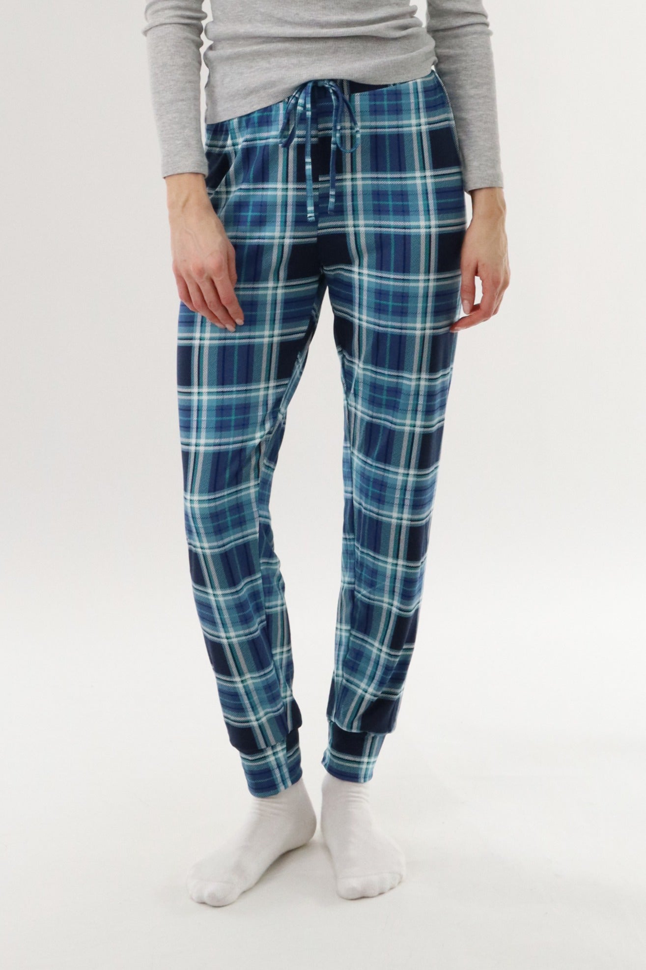 Canada Weather Gear Jogger Pajama Pants - Teal - Womens Pajamas - Canada Weather Gear