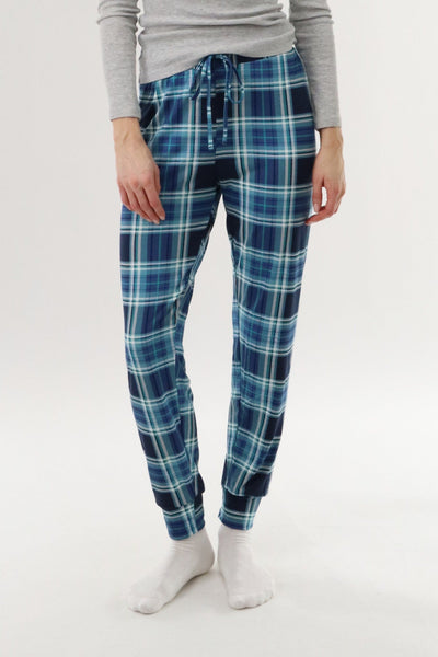 Canada Weather Gear Jogger Pajama Pants - Teal - Womens Pajamas - Canada Weather Gear