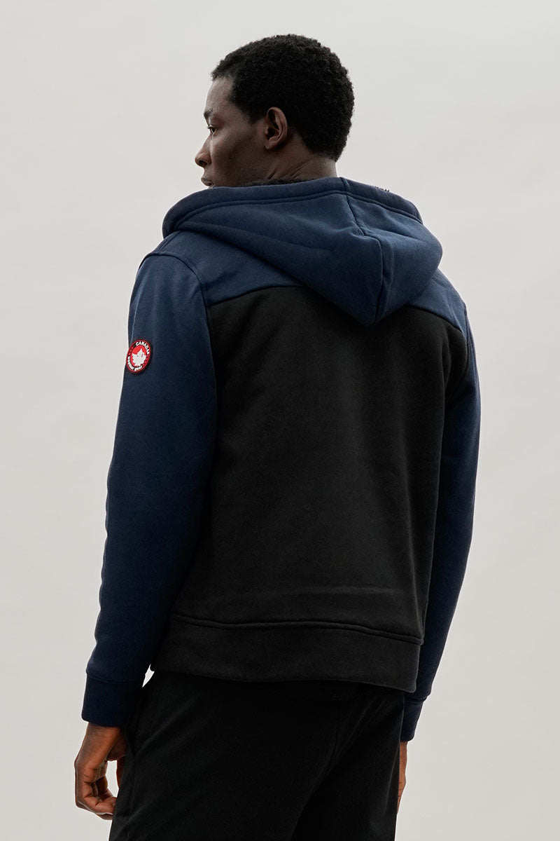 Canada Weather Gear Colour Block Sherpa Lined Lightweight Jacket - Navy