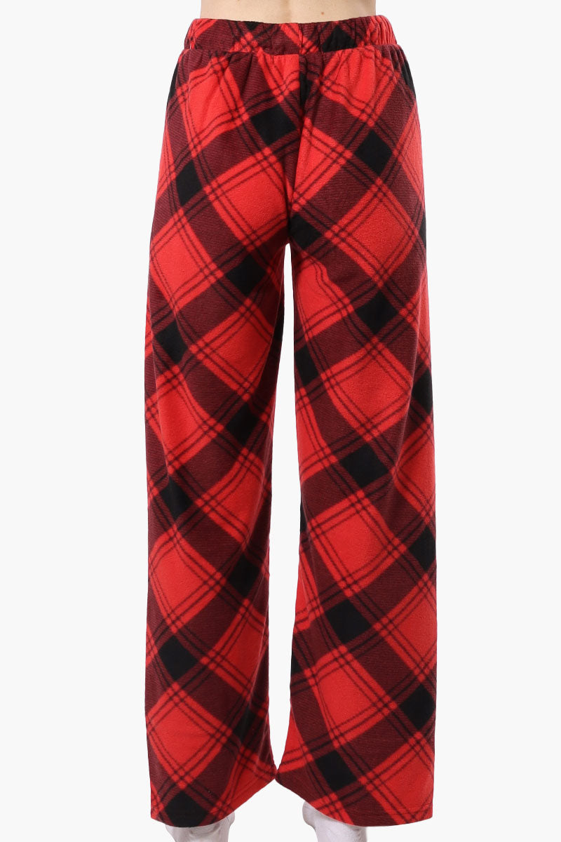 Canada Weather Gear Plaid Wide Leg Pajama Pants - Red - Womens Pajamas - Canada Weather Gear