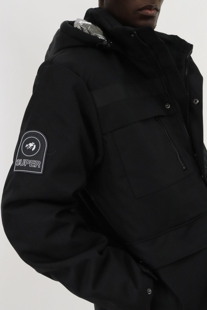 Super Triple Goose Utility Parka Jacket - Black - Mens Parka Jackets - Canada Weather Gear