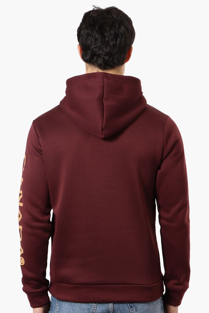 Canada Work Gear Sleeve Print Hoodie - Burgundy - Mens Hoodies & Sweatshirts - Canada Weather Gear