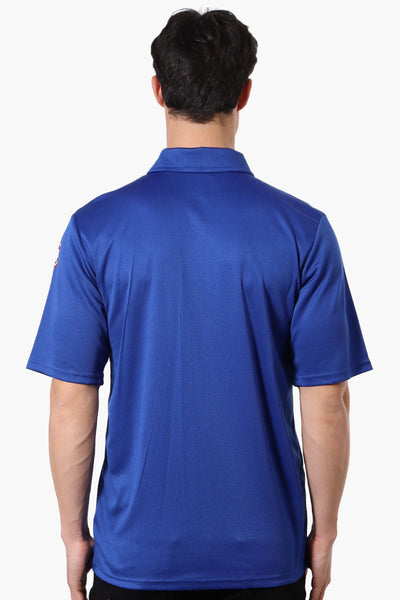 Canada Weather Gear Mesh Short Sleeve Polo Shirt - Blue - Mens Polo Shirts - Canada Weather Gear