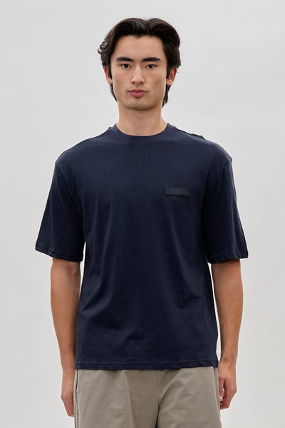 Essentials Super Triple Goose Logo Print Tee - Navy - Mens Tees & Tank Tops - Canada Weather Gear