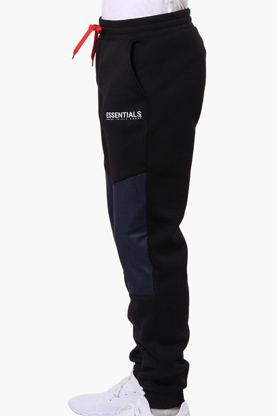 Essentials Super Triple Goose Mesh Insert Tie Waist Joggers - Black - Mens Joggers & Sweatpants - Canada Weather Gear