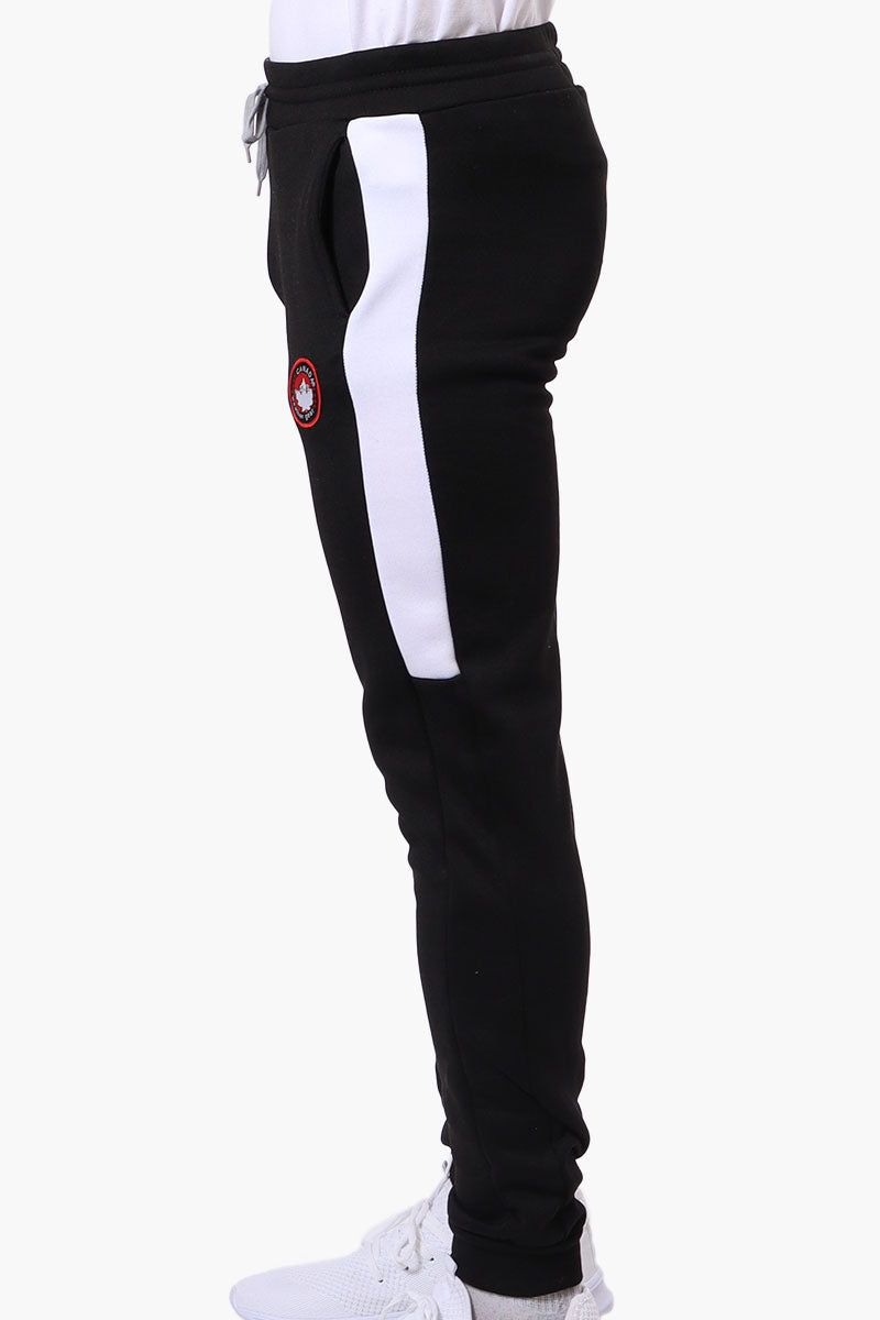 Canada Weather Gear Side Stripe Tie Waist Joggers - Black - Mens Joggers & Sweatpants - Canada Weather Gear