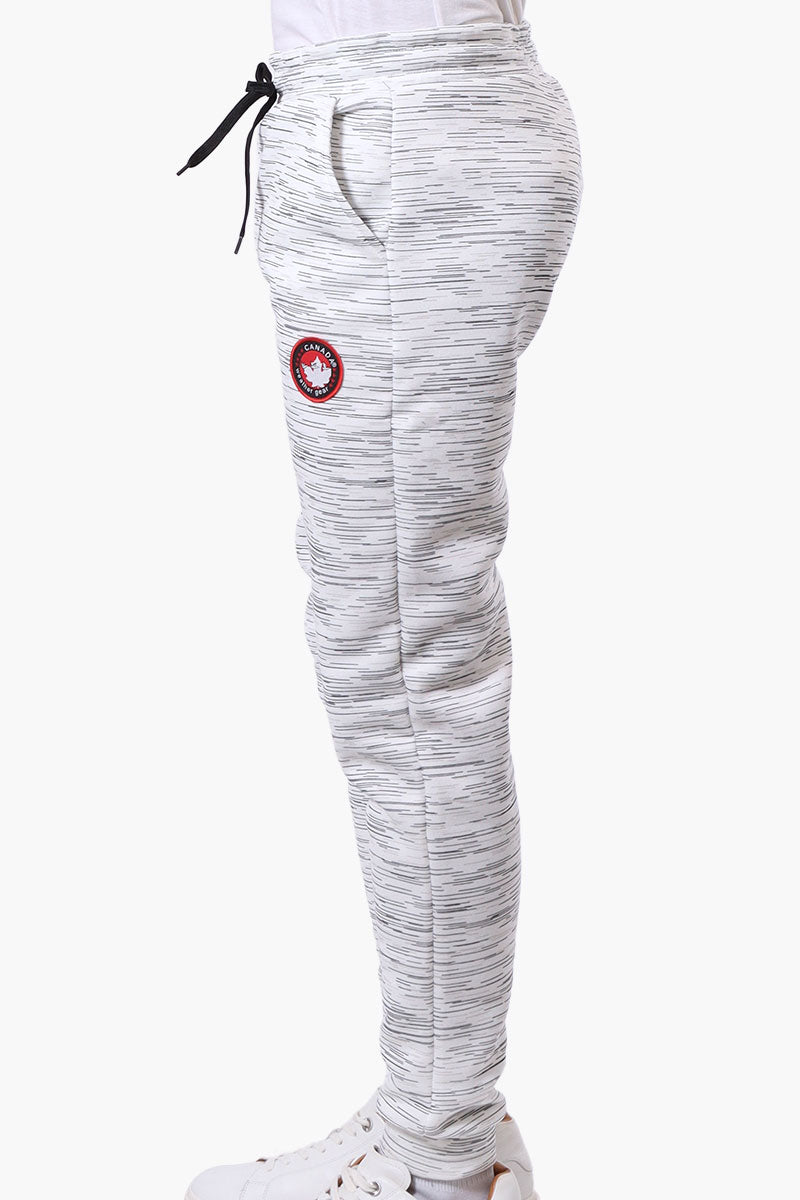 Canada Weather Gear Patterned Tie Waist Joggers - White - Mens Joggers & Sweatpants - Canada Weather Gear