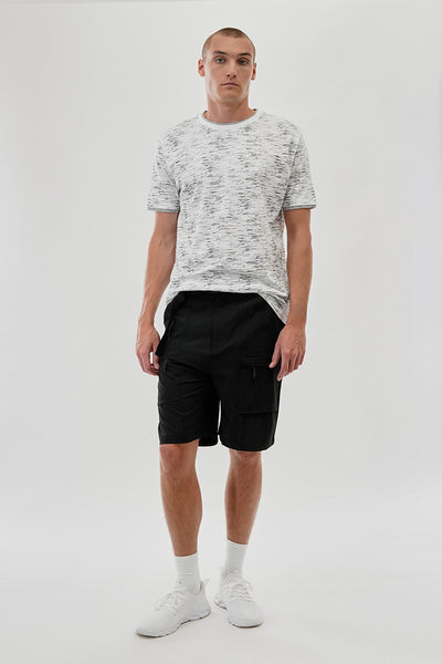 Canada Weather Gear Solid Belted Ripstop Cargo Shorts - Black - Mens Shorts & Capris - Canada Weather Gear