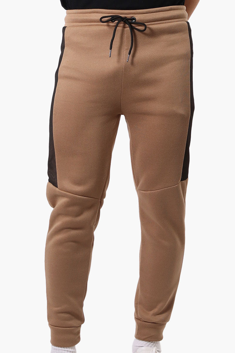 Super Triple Goose Mesh Insert Joggers - Brown