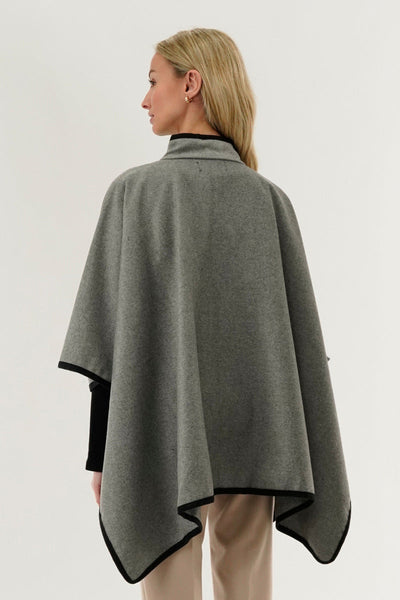 Canada Weather Gear Basic Poncho - Grey - Womens Ponchos - Canada Weather Gear