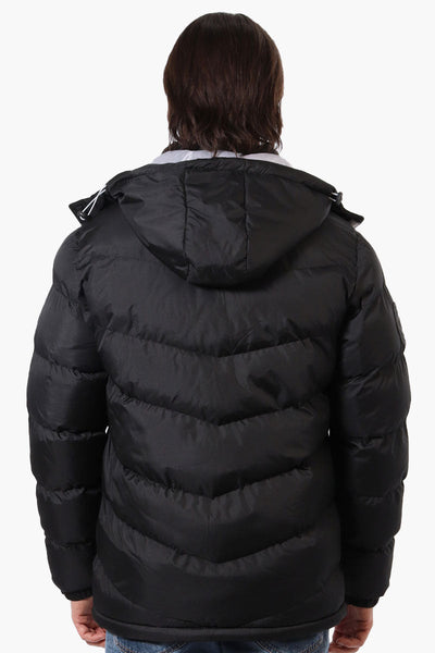 Super Triple Goose Bubble Contrast Detail Bomber Jacket - Black - Mens Bomber Jackets - Canada Weather Gear