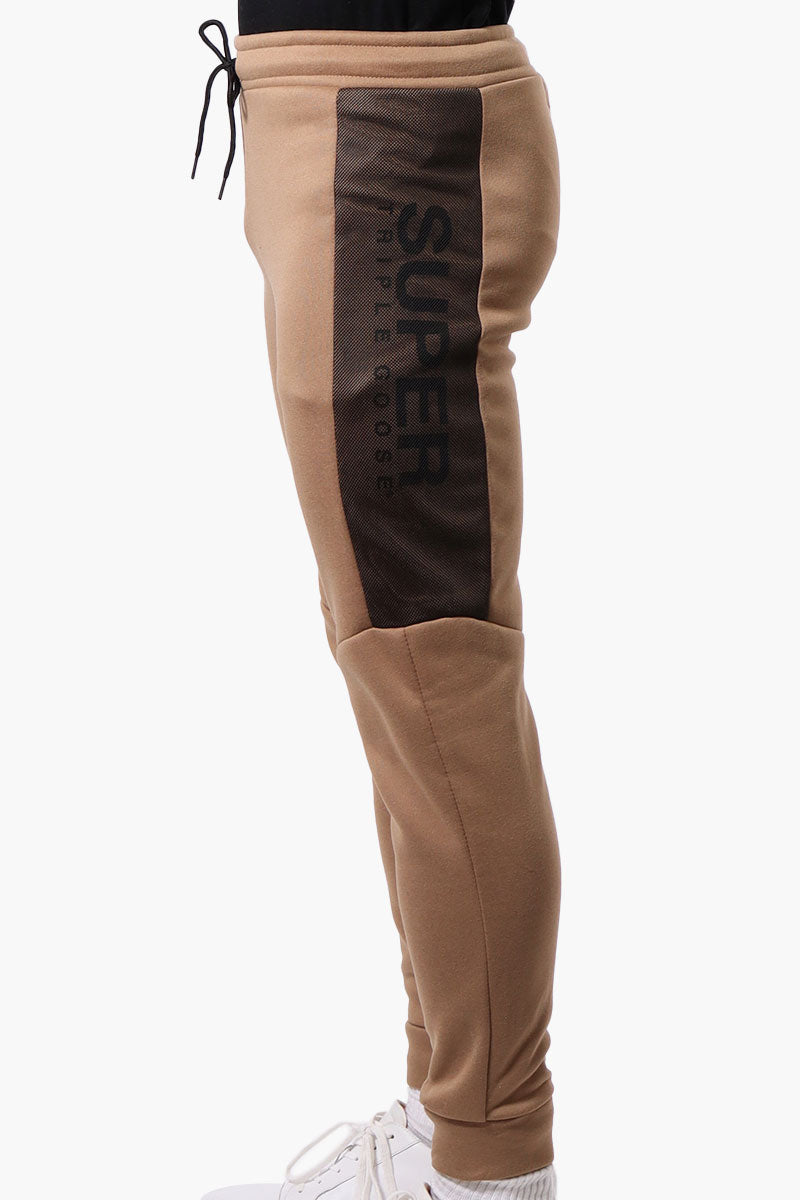 Super Triple Goose Mesh Insert Joggers - Brown