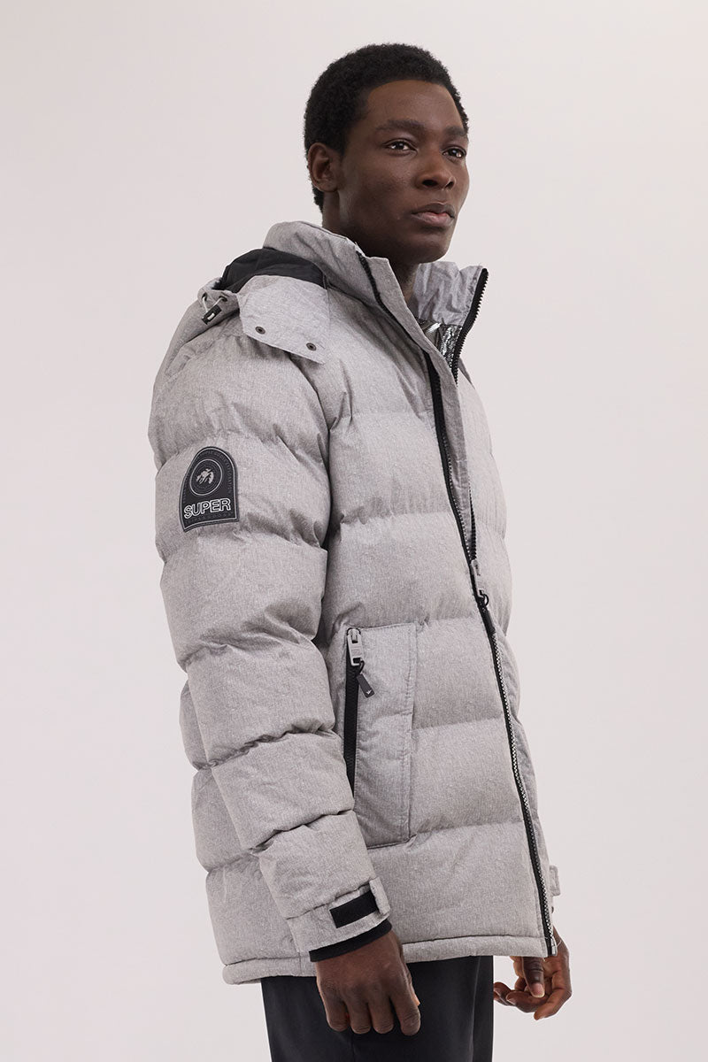 Super Triple Goose Thermal-Foil Lining Bomber Jacket - Grey