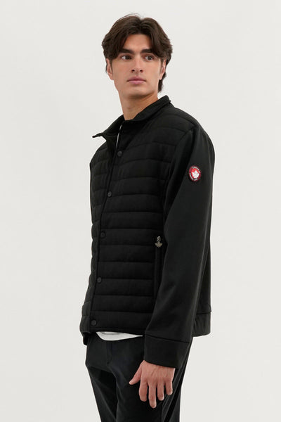 Canada Weather Gear Quilted Snap Button Lightweight Jacket - Black - Mens Lightweight Jackets - Canada Weather Gear
