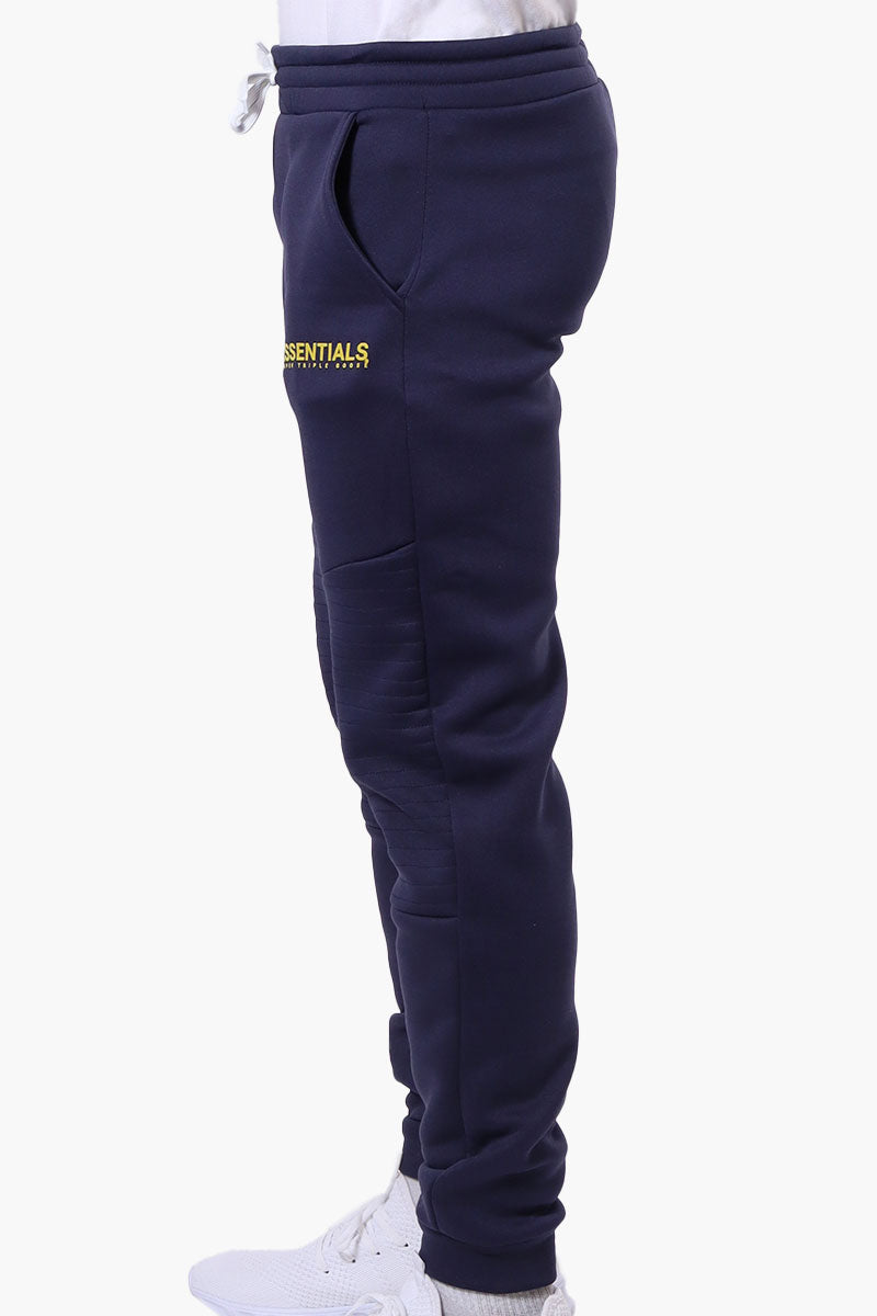 Essentials Super Triple Goose Basic Tie Waist Joggers - Navy - Mens Joggers & Sweatpants - Canada Weather Gear