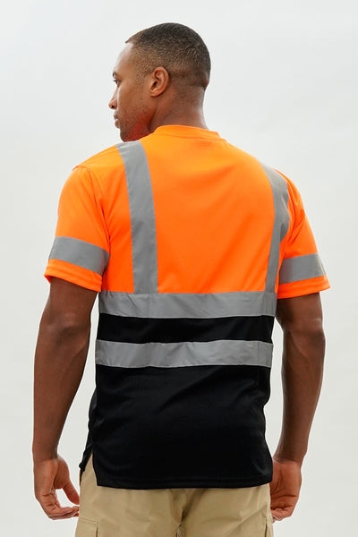 Canada Work Gear Hi-Vis Short Sleeve Tee - Orange - Mens Tees & Tank Tops - Canada Weather Gear