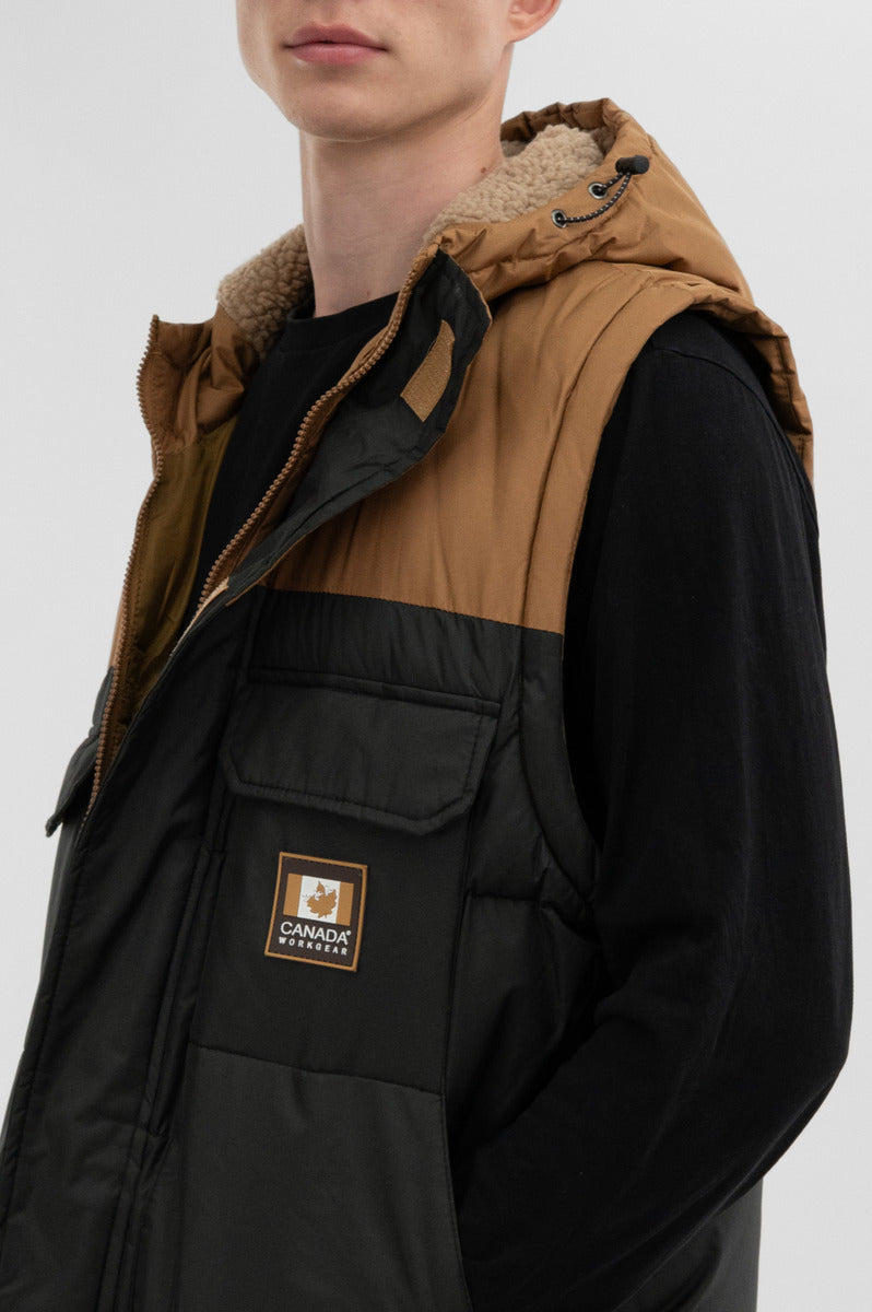 Canada Work Gear Removable Sleeve Parka Jacket - Black