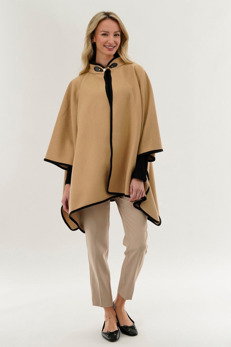 Canada Weather Gear Basic Poncho - Cream - Womens Ponchos - Canada Weather Gear