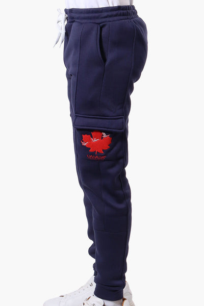 Canada Weather Gear Tie Waist Cargo Joggers - Navy - Mens Joggers & Sweatpants - Canada Weather Gear