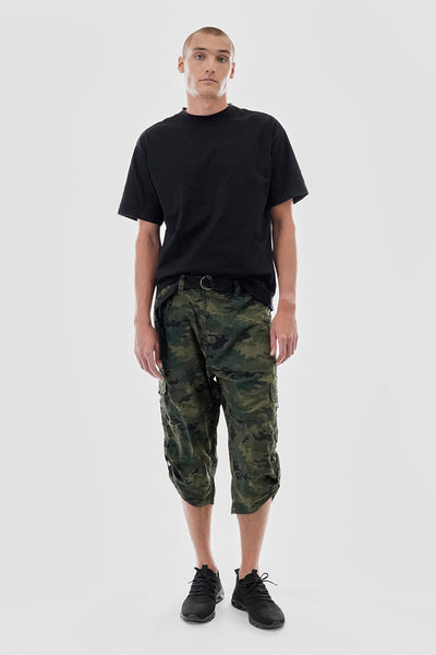 Canada Weather Gear Belted Camo Print Cargo Shorts - Olive - Mens Shorts & Capris - Canada Weather Gear