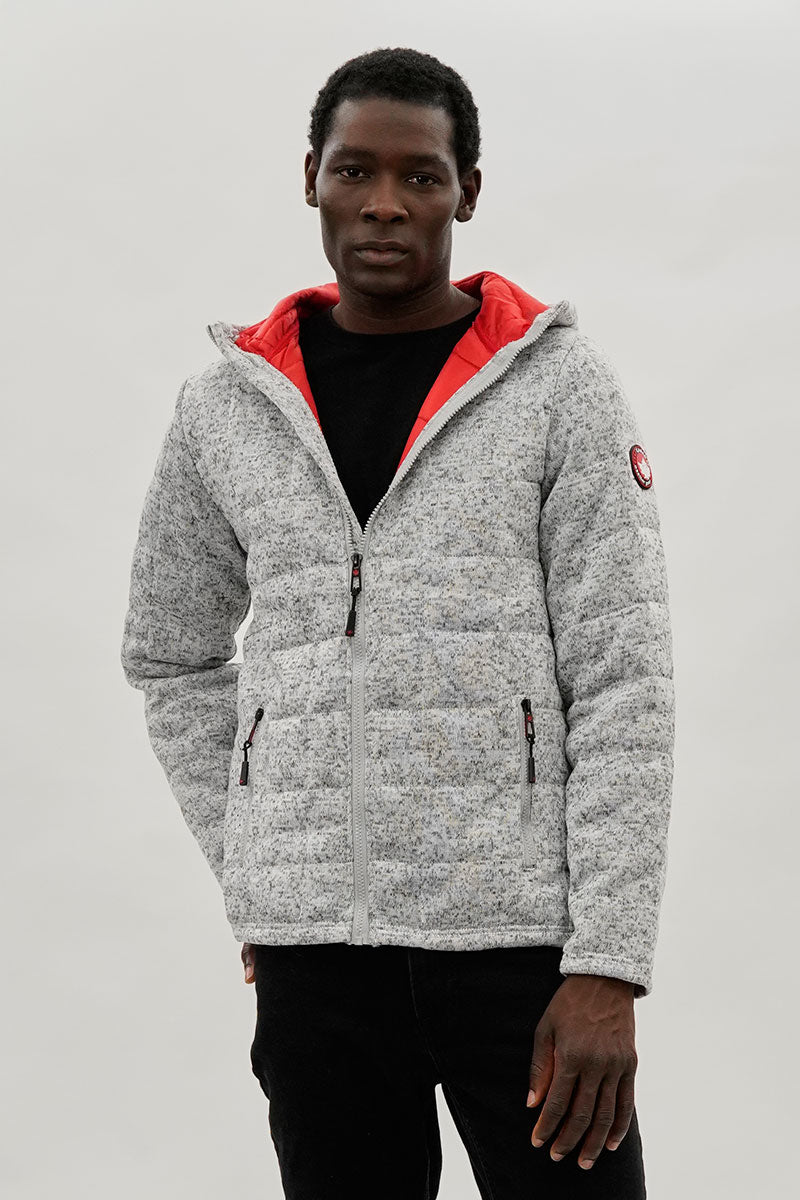 Canada Weather Gear Zip Up Hooded Lightweight Jacket - Grey