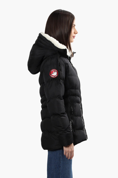Canada Weather Gear Sherpa Lined Bomber Jacket - Black - Womens Bomber Jackets - Canada Weather Gear