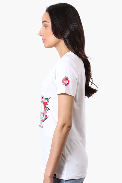 Canada Weather Gear Maple Leaf Print Tee - White - Womens Tees & Tank Tops - Canada Weather Gear
