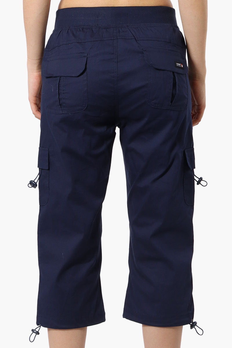 Canada Weather Gear Bungee Waist Cargo Capris - Navy - Womens Shorts & Capris - Canada Weather Gear