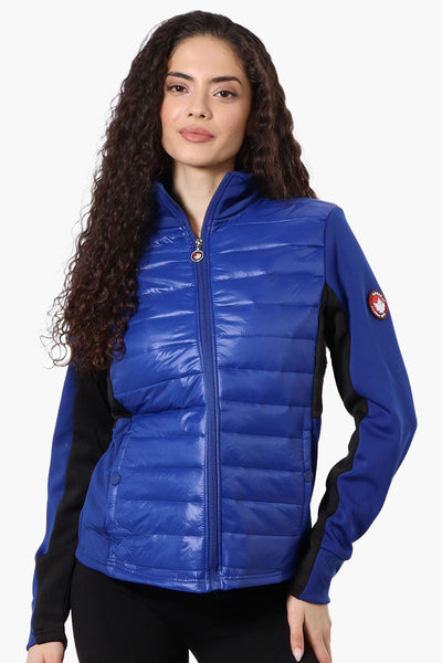 Canada Weather Gear Nylon Puffer Lightweight Jacket - Blue - Womens Lightweight Jackets - Canada Weather Gear