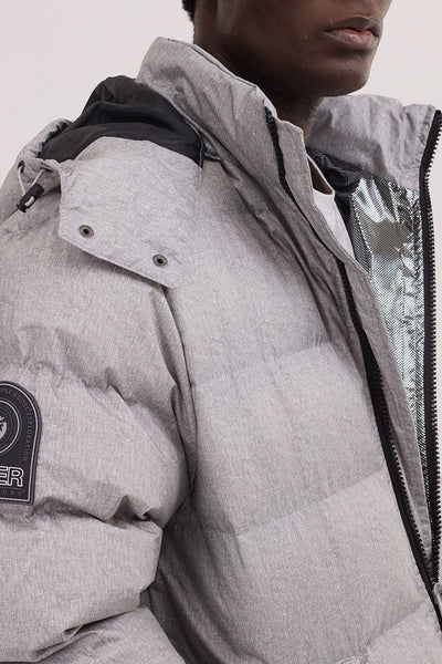 Super Triple Goose Thermal-Foil Lining Bomber Jacket - Grey