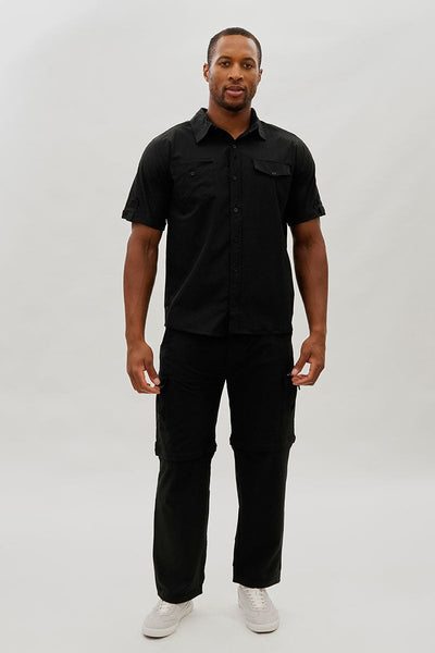Canada Weather Gear Convertible Utility Cargo Pants - Black - Mens Pants - Canada Weather Gear