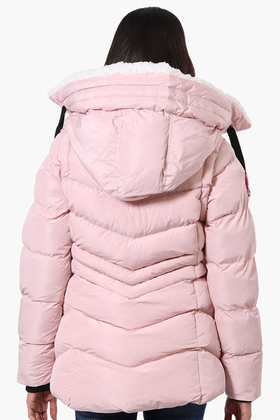 Canada Weather Gear Zip Off Sleeve Bomber Jacket - Pink - Womens Bomber Jackets - Canada Weather Gear