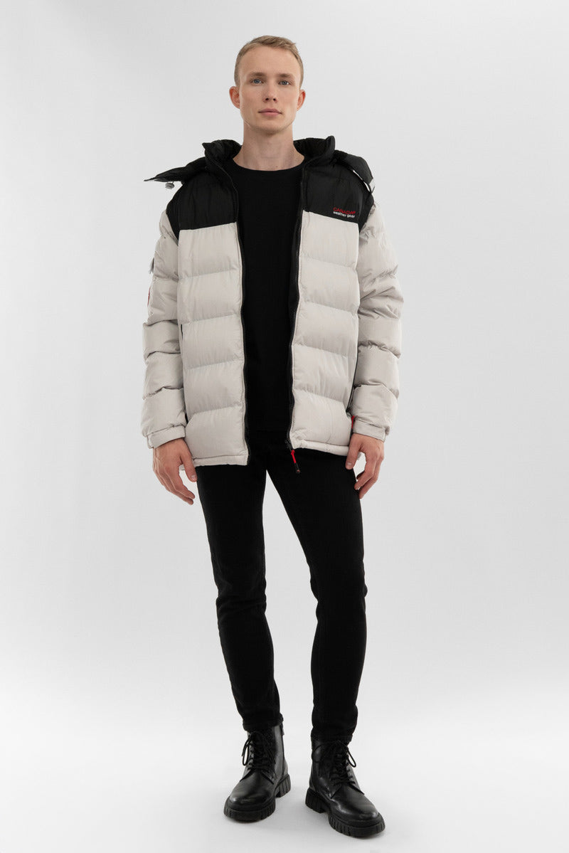 Canada Weather Gear Removable Sleeve Bomber Jacket - White