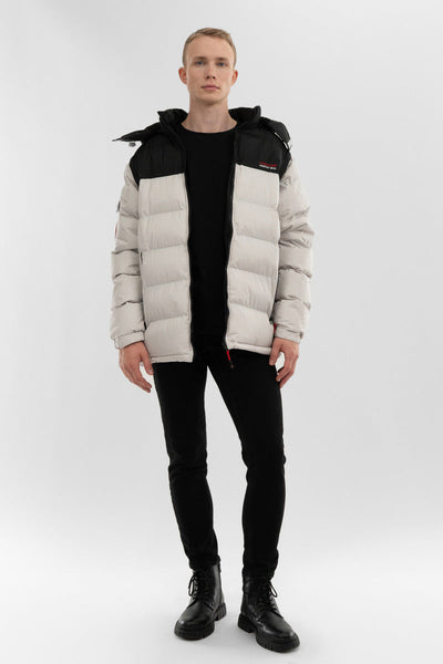 Canada Weather Gear Removable Sleeve Bomber Jacket - White