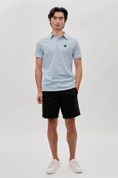 Canada Weather Gear Travel Collection Piping Detail Polo Shirt - Blue - Mens Polo Shirts - Canada Weather Gear