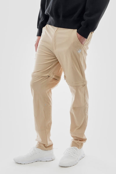 Canada Weather Gear Adventure Bound Solid Zip Off Cargo Pants - Beige - Mens Pants - Canada Weather Gear