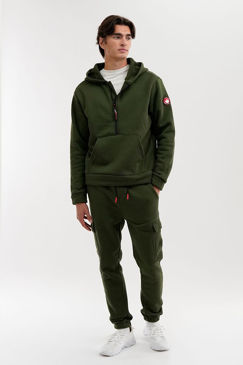 Canada Weather Gear Fleece Cargo Joggers - Olive