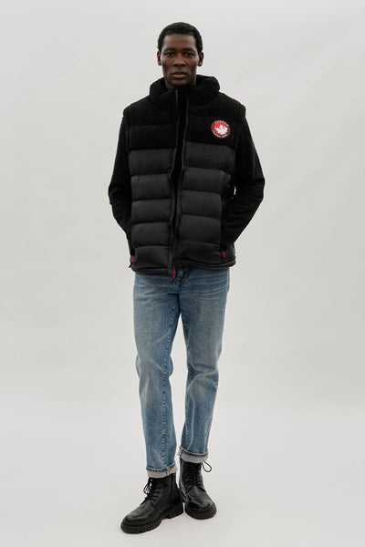 Canada Weather Gear Sherpa Puffer Vest - Black