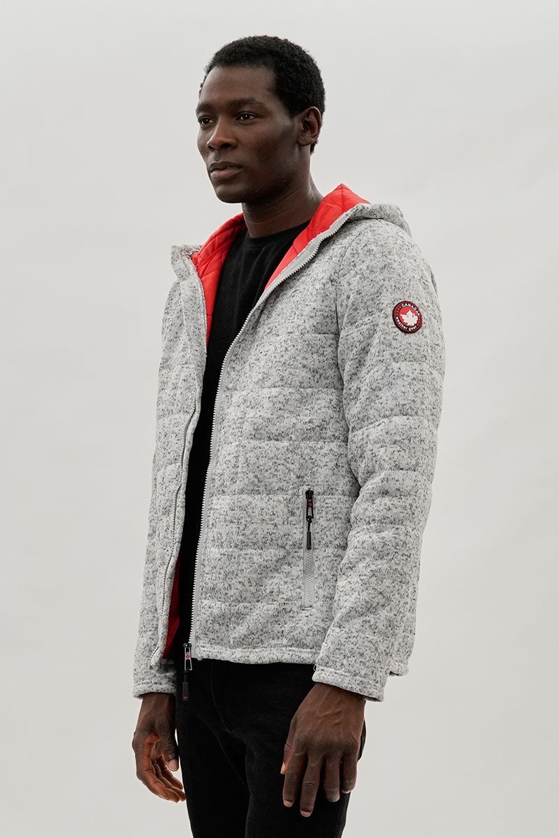Canada Weather Gear Zip Up Hooded Lightweight Jacket - Grey