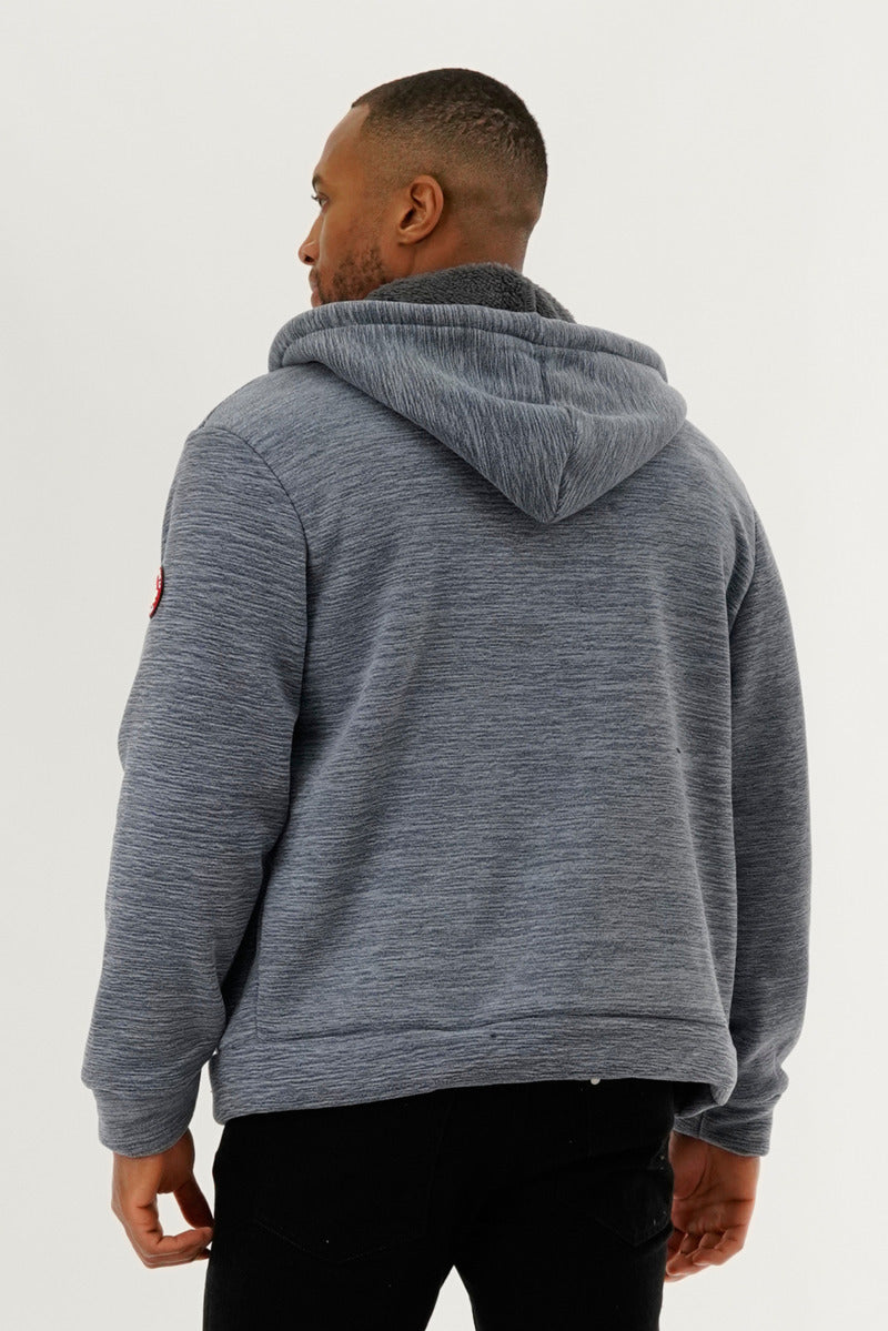 Canada Weather Gear Sherpa Lined Lightweight Jacket - Navy - Mens Lightweight Jackets - Canada Weather Gear