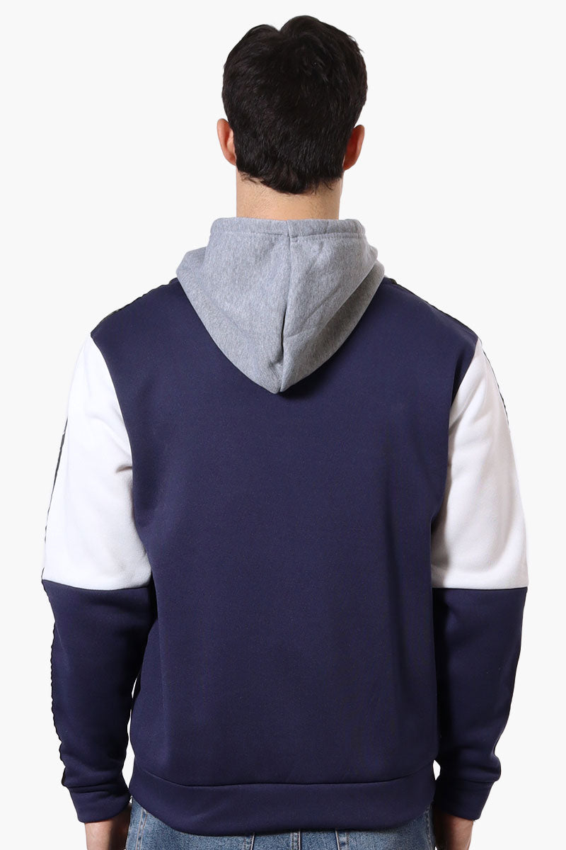 Canada Weather Gear Colour Block Sleeve Detail Hoodie - Grey - Mens Hoodies & Sweatshirts - Canada Weather Gear